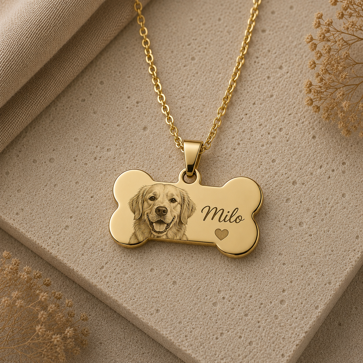 Collana Personalizzata con Foto del Cane