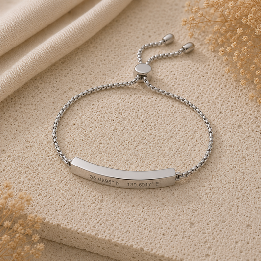 Bracciale Personalizzato con Coordinate