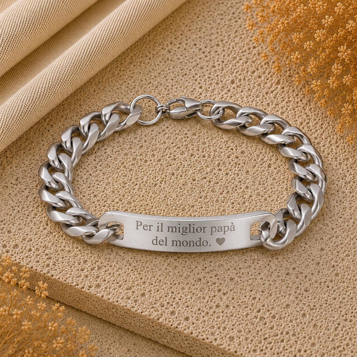 Bracciale Uomo Personalizzato per Papà