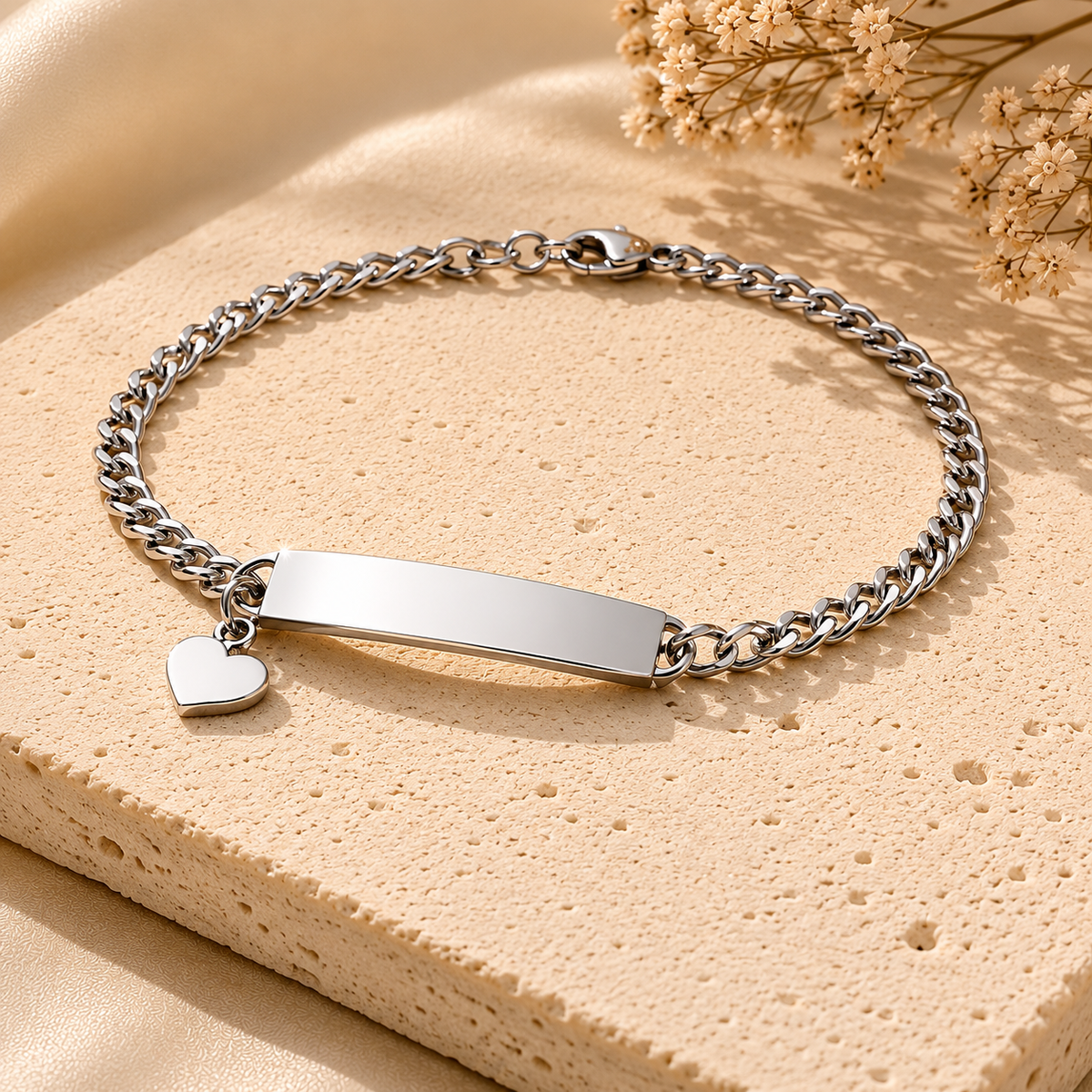 Bracciale Mamma Personalizzato con Ciondolo Cuore |