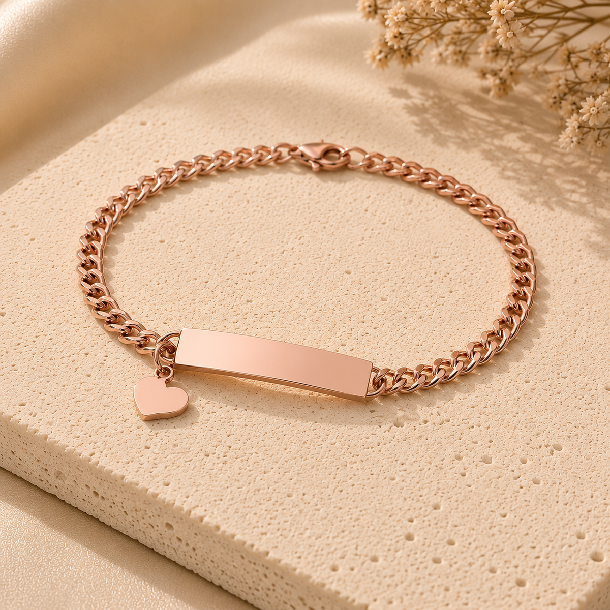 Bracciale Mamma Personalizzato con Ciondolo Cuore |