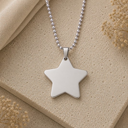 Collana Stella personalizzabile | Acciaio 316L