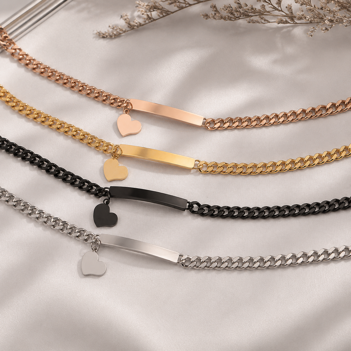 Bracciale Mamma Personalizzato con Ciondolo Cuore |