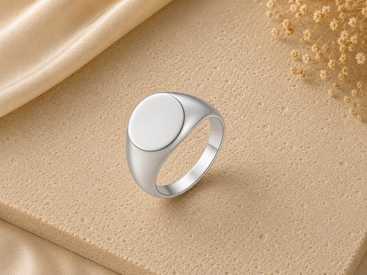 Anello personalizzabile round | Acciaio 316 L