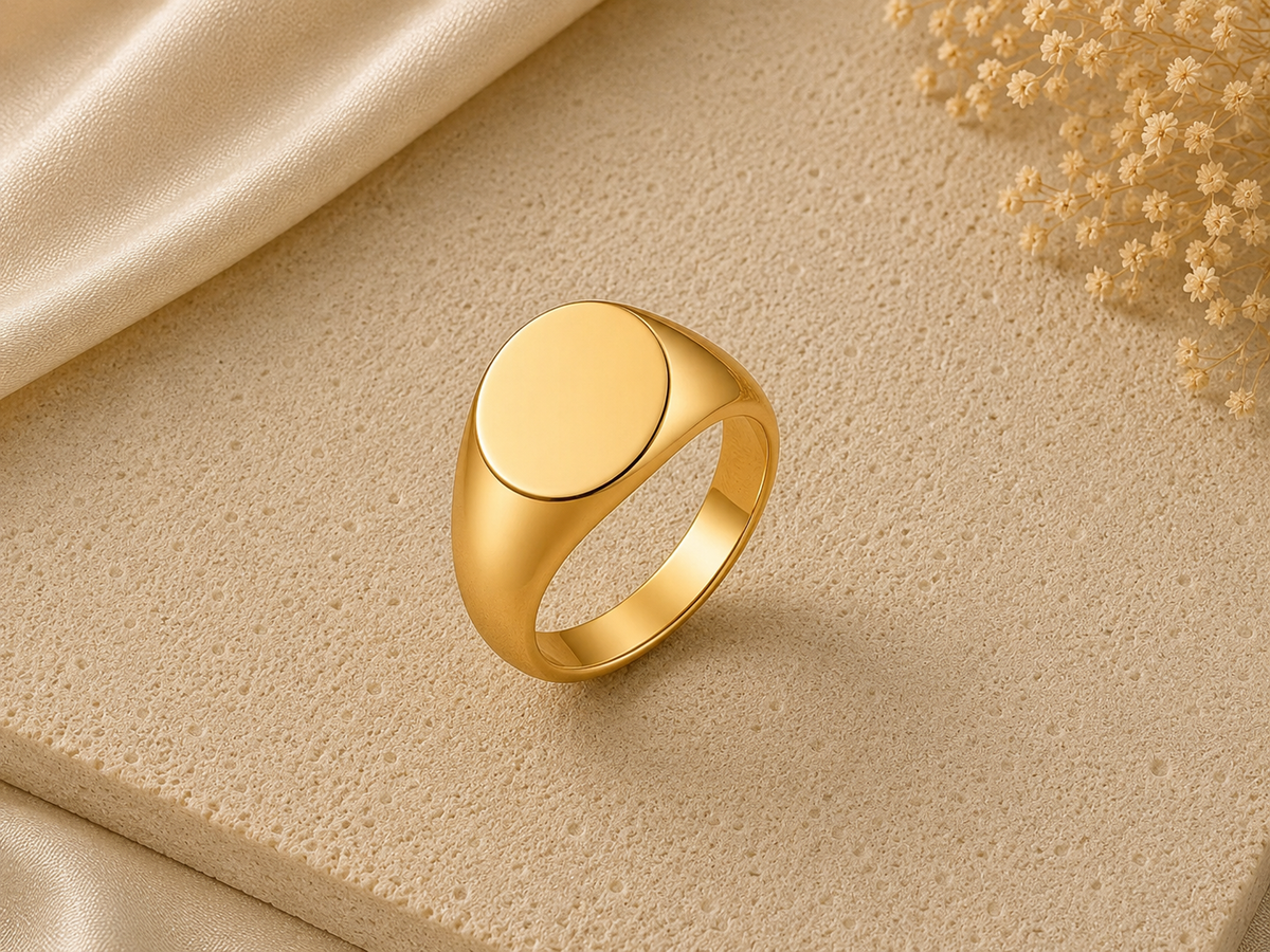 Anello personalizzabile round | Acciaio 316 L