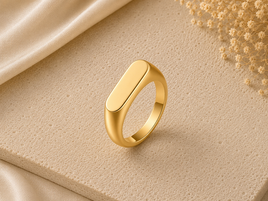 Anello personalizzabile allungato | Acciaio 316 L